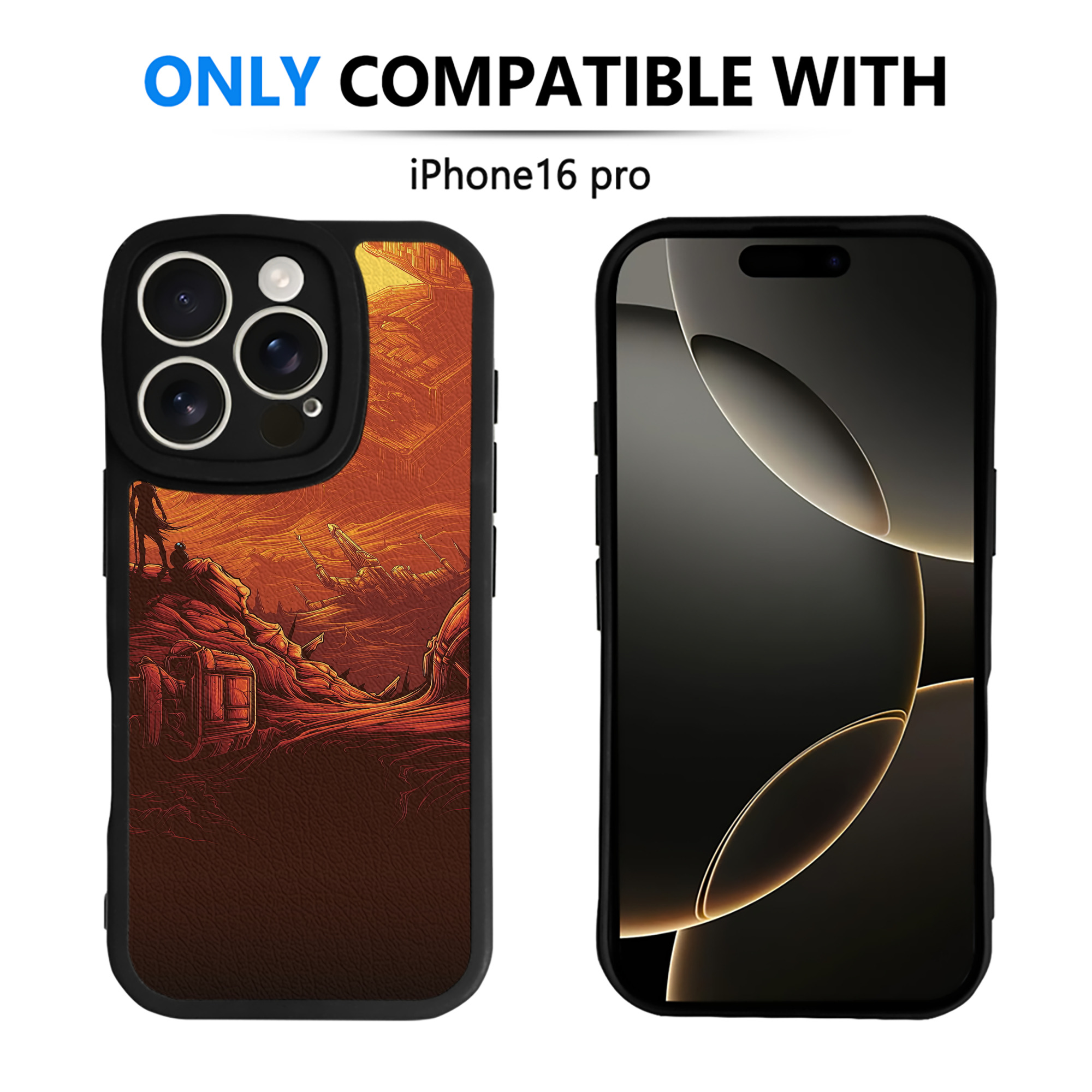 （画像用） スター・ウォーズ Star Wars 【iPhone 16シリーズ対応】シリコンスマホケース（レザー調） 材質：シリコン